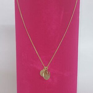 ALLSAINTS Hammered Three Disc Pendant Necklace, 18 In Gold